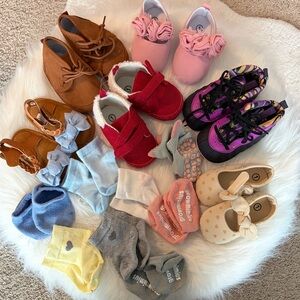 Assorted Baby Shoes and Socks Collection